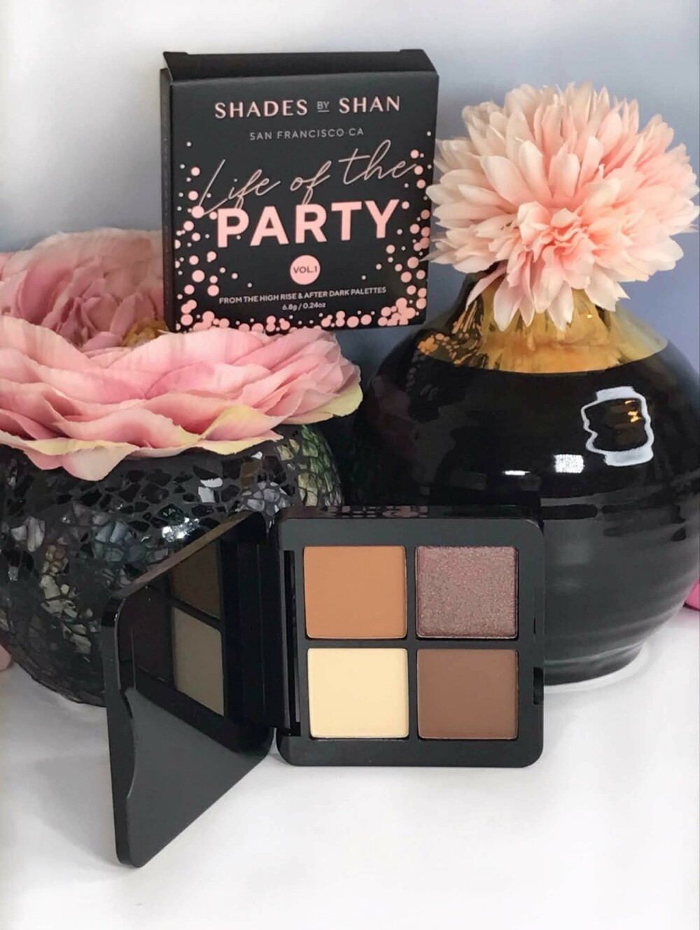 Shades by Shan Life of the Party Vol 1 Eyeshadow Quad NEUTRALS *BNIB